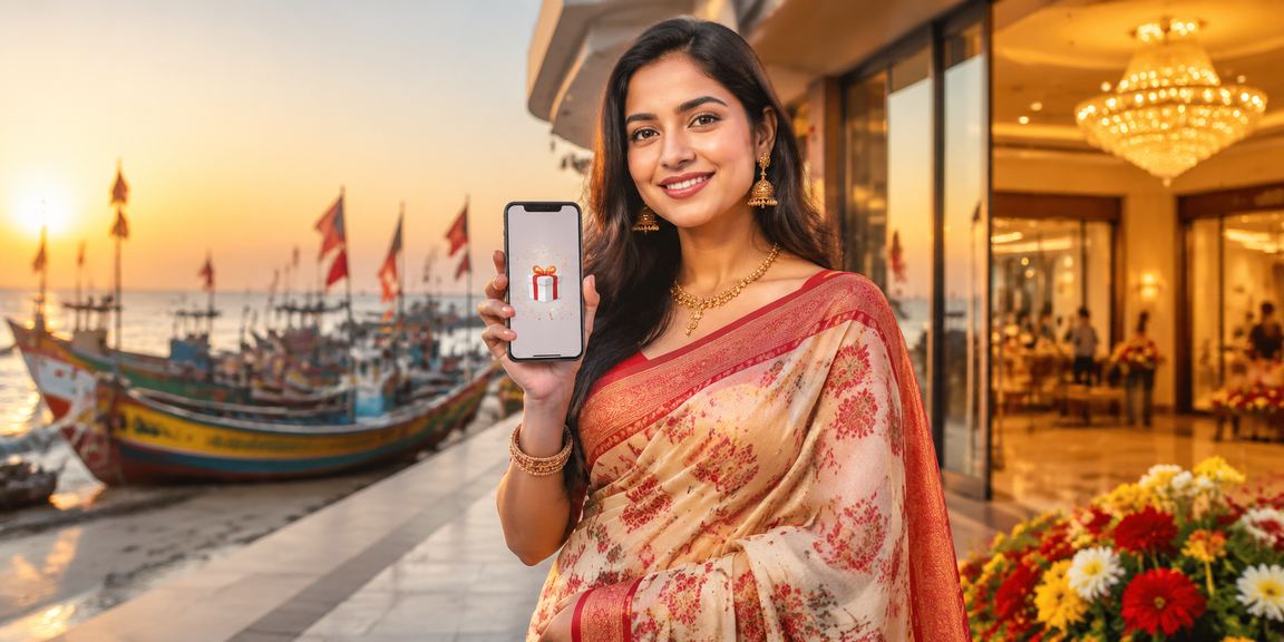 কক্সবাজারে সমুদ্র সৈকতে বসে 99d গেমস অ্যাপ ব্যবহার করছেন একজন তরুণী